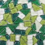 200G Mixed Color Mosaic Tiles Shine Crystal Pieces Stained Glass Lime New. Price: $14.69.