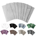 Urcolor 64-PIECE Peel And Stick 4" X 8 64PCS, Glossy Gray Marble New. Price: $56.90.