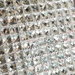 Mirror Glass Mosaic Backsplash, Beveled Silver Crystal Tile... New. Price: $80.52.