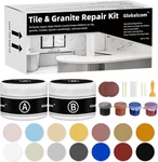 Globalcom Tile And Granite/marble Repair Kit, Porcelain Stone Quartz Counter New. Price: $42.99.