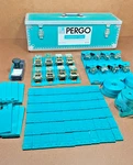 Pergo Installation Case Professional Wood Flooring Kit Spanset Box And 8 Clamps Used. Price: $599.99.