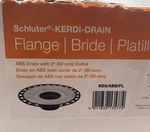 Schluter Kerdi-drain Flange 2" Vertical 50MM Outlet KD2/ABS/FL Black Open. Price: $39.95.