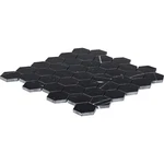 Satori Nero 12-IN Polished Natural Marble Hexagon Mosaic Wall Tile New. Price: $7.95.