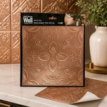 Main Creations Antique Metallic Floral Peel Stick 8IN Wall Tile Backsplash New. Price: $6.00.
