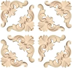20 Pcs Decorative Wood Flower Carved Appliques 2.4NCH Corner Onlay 2.4INCH New. Price: $22.54.