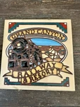 Vtg Earthtones Ceramic Tile Trivet Wall Grand Canyon Railway Beautiful New. Price: $24.99.