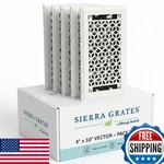 Sierra Grates Precision Flow 4X 10 Steel Floor Register - 2 Way Louvered New. Price: $96.38.