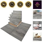 Waterproof Peel And Stick Vinyl Floor Planks - 30 Tiles, Taupe Ash 12X12 New. Price: $53.24.