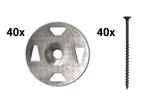 Schluter Systems Kerdi Board Galvanized Screw And Washer 40 Pcs Set KBZS35GT32Z New. Price: $74.37.