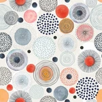 Wallderful Circles Geometric Peel And Stick Wallpaper Boho 17.5" X 118", Red New. Price: $25.68.