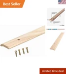 Unfinished Hardwood Carpet Trim 1-7/16" X 36" Easy Screw-in Installation New. Price: $32.48.
