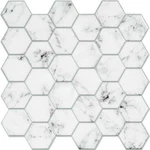 Stick Tiles Carrara Marble Hexagon Peel And Backsplash New. Price: $19.99.