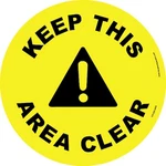 Visual Workplace 60-1609-RO17-F701 Floor Sign, High Bond, 17", Round, New. Price: $28.29.