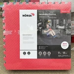 Norsk 25" X Commercial Grade Reversible Floor Mats, 9 Tile Pieces New. Price: $44.99.