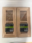 Lot Of Packs - 4 X 12 Unfinished Oak Wood Flush Mount Floor Grille New. Price: $30.89.