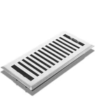Sierra Grates 2 Way Louvered Decorative Floor Register New Glacier White 4X10. Price: $16.00.