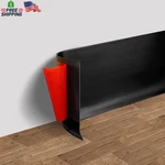Vinyl Wall Baseboard Molding Trim 4" Flexible Self Adhesive Rubber New. Price: $38.78.