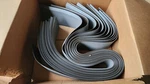 Lot Of 12) 4" X 4' Vinyl Wall Base Brown New. Price: $75.00.