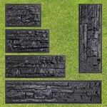 Betonex 5 Pcs Abs 2MM Plastic Molds For Concrete Plaster Wall Stone Cement New. Price: $60.99.