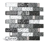 Blujellyfish Black Backsplash Tile For Kitchen Bathroom Walls Mosaic Subway New. Price: $59.99.