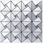 ART3D 10-SHEET Peel And Stick Backsplash Metal Mosaic 12X12 Inch, Silver New. Price: $42.29.