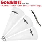 Goldblatt 4-PACK Tile Grout Masonry Mortar Bag Set Stainless Steel Brick Jointer New. Price: $23.99.