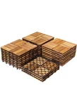 Patiojoy 27PCS Interlocking Tiles Acacia Slat Wood Garden Indoor &outdoor New. Price: $65.99.