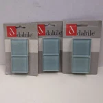 Daltile Light Blue Glass CG0222CC1P 3 Packs 4PC Each Square Mosaic New. Price: $23.59.