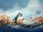 Penguin Accent & Decor Tile Designs Animal Art WDW135AT New. Price: $33.95.