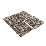 Pure Era Pebble Interlocking Floor Deck Tiles Indoor Outdoor Use 12"X12" 4PC Set New. Price: $69.99.