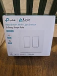 Kasa Smart Wi-fi Light Switch 2-GANG, Single Pole HS200-2 New. Price: $29.99.