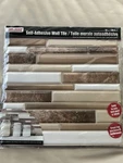 Sheets Tool Bench Hardware Self Adhesive Tan Brown White Wall Tile 12X12 In New. Price: $9.99.
