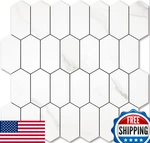 Vamos Tile Long Hexagon Peel & Stick Backsplash 10 Sheets Self-adhesive New. Price: $70.79.