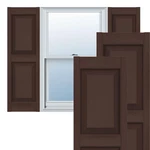 Panel Shutters Raised 14.75 Federal Brown LP2S14X07500FB Vinyl Ekena New. Price: $154.99.