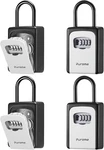 Large Key Lock Box With Resettable Code - Waterproof 4 Pack For Home & Office New. Price: $99.99.
