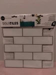 Roommates 10.5" X White Subway Peeln'stick Tiles (set 4 Sheets) Brand New. Price: $11.04.