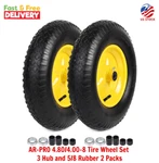 Ar-pro 4.80/4.00-8 Tire Wheel Set 3 Hub And 5/8 Rubber 2 Packs New. Price: $60.00.