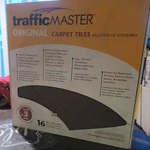 Trafficmaster Carpet 19.7"X19.68" Peel Stick Gray (8 Tile/case 21.53 Sq Ft) New. Price: $27.04.