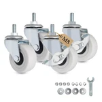 Axl Caster Wheels, 2 Inch Threaded Stem M8X15MM, - White New. Price: $33.45.