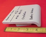 Pc. White: Crystalline Ceramic Radius Bullnose Tile 4-1/4 American Olean Co. Open. Price: $14.88.