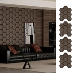 Hexagon Acoustic Wall Panels, Self-adhesive Sound Absorbing By 4 New. Price: $166.99.