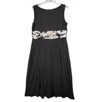 Jessica Howard Dress Floral Waist Sleeveless Party Cocktail Neutral Black 18W Pre-owned. Price: $33.16.