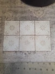 6 Merola Kings Blume White 9" X Ceramic Floor/wall Tiles Brand New. Price: $28.00.