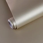 Yun-aeon Thick Metallic Beige Peel And Stick Wallpaper 15.7"X 472" Matte Fridge New. Price: $88.78.