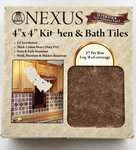 Achim Nexus Peel And Stick Terra 4"X4" Vinyl Wall Tiles 3 Square Feet New. Price: $22.00.