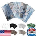 Urcolor 64-PIECE Peel And Stick Backsplash Wall Tile 4X8 Pvc Glossy Blue Marble New. Price: $69.87.