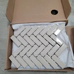 Lot 10 Herringbone Tiles Daltile Urban Putty Ceramic 9X12X1/4 Color Wheel Mosaic New. Price: $27.99.