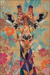 Giraffe Tile Backsplash Roozbeh Bahramali Animal Art Ceramic Mural OB-ROZ804 New. Price: $125.00.