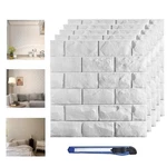 11 Pcs 3D Wall Panels Peel And Stick, White Brick Printable Faux Paneling Sel... New. Price: $27.91.