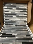 Elida Ceramica Grey Blue Mix 12X12 Metallic Linear Wall Tile 11- Pack New. Price: $119.99.